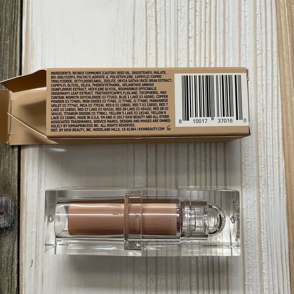 KKW Beauty Pink 6 Creme Lipstick Warm Plum Pink Tone NEW NIB Discontinued - Picture 8 of 8